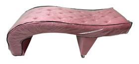 Maca para Estética Luxo Veludo Rosa com Capitone e Capa de Proteção Estofados Boutique BK