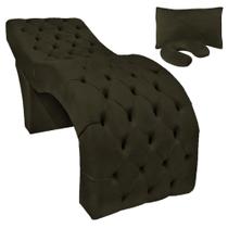 Maca para Extensão de Cílios e Design de Sobrancelhas Veludo Marrom SOFA STORE Maca para Extensão de Cílios e Design de Sobrancelhas Veludo Marrom SOFA STORE