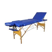 Maca Portátil Para Massagem Divã Dobrável Azul Velve M308