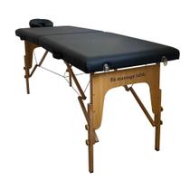 Maca Portátil Profissional BK Com Regulagem De Altura e Apoio de Cabeça - 65cm - Massagem Estética Tatoo Fisioterapia