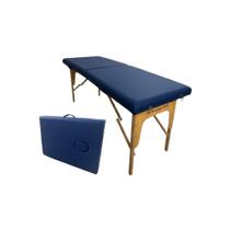 Maca Portátil Profissional BK Sem Regulagem de Altura Com Orifício 65CM Azul Marinho