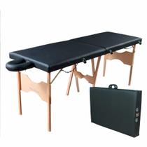 Maca Portátil Reclinável Pro03 300Kg Madeira Cabo de Aço Dobrável Apoio cabeça Ajuste Maleta Massagem Estética Depilação Mesa Luxo Cílios Terapêutica