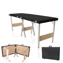 Maca PRETA Estética Tatuagem Depilação Hospitalar dobrável portátil Premium 250kg