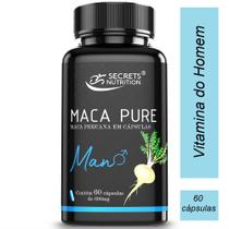 Maca Pure Para Homens 60 Cápsulas - Secrets Nutrition