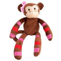 Macaca de Pelúcia Mima Marrom 41 cm Antialérgica