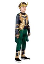 Macacão à fantasia MARVEL Loki Youth com capa removível grande Macacão à fantasia MARVEL Loki Youth com capa removível grande
