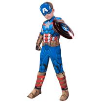 Macacão acolchoado Costume Jazwares Capitão América para jovens (M)