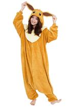 Macacão adulto Kigurumi SAZAC Pokémon Eevee Cosplay de Halloween