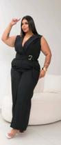 Macacão Alfaiataria Moda Plus Size Blogueira Plus 46 48 50