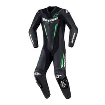 Macacão Alpinestars GP Force V2 1 Peça Preto e Verde Tamanho:52