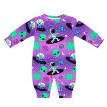 Macacão AuHomea Astronauts And Alien para bebês de 6 a 9 milhões