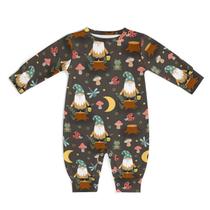 Macacão AuHomea Gnome Frog and Mushrooms para bebês de 6 a 9 m de algodão Macacão AuHomea Gnome Frog and Mushrooms para bebês de 6 a 9 m de algodão