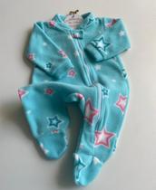 Macacão Azul Estampado Estrela Soft - com zíper