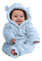 Macacão Baby Inverno Bebê Menino Sherpa C Capuz Jolitex 2024