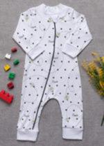 Macacão Bebê Algodão Branco VagaLume (Vaga-Lume)