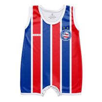 Macacão Bebê Bahia Lostrado Regata Torcida Baby Oficial Macacão Bebê Bahia Lostrado Regata Torcida Baby Oficial