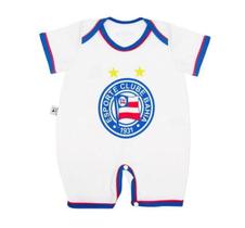 Macacão Bebê Bahia Manga Curta Oficial Macacão Bebê Bahia Manga Curta Oficial