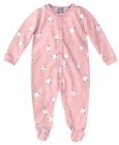 Macacão bebê em moletinho p (0 a 3 meses) ao g (6 a 9 meses)