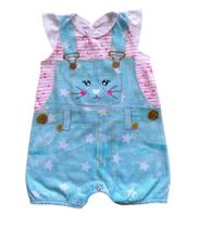 Macacão Bebê Feminino Curto Kely&Kety