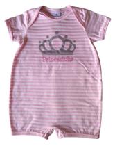 Macacão Bebê Feminino Curto Princesinha Piu Blu
