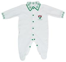 Macacão Bebê Fluminense Longo Bolinhas - Torcida Baby