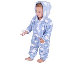 Macacão bebê fofinho estampado com capuz - baby joy