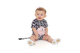 Macacao bebe fofo vaquinha 0630015 baby gut Macacao bebe fofo vaquinha 0630015 baby gut