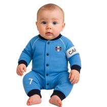 Macacão Bebê Grêmio Capitão Longo Oficial Macacão Bebê Grêmio Capitão Longo Oficial