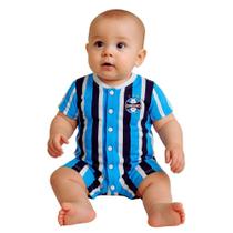 Macacão Bebê Grêmio Uniforme Jogo Oficial Macacão Bebê Grêmio Uniforme Jogo Oficial