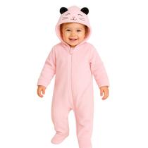 Macacão Bebê Infantil Fofo Pelúcia Ursinho Inverno Quentinho