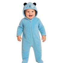 Macacão Bebê Infantil Fofo Pelúcia Ursinho Inverno Quentinho