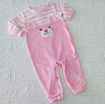 Macacão bebê inverno masculino e feminino fleece - plush
