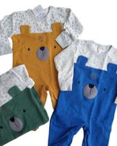 Macacão bebê inverno ursinho - Roupa de bebê