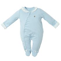 Macacão Bebê Longo Menina com Abertura Lateral Serena - Hug Macacão Bebê Longo Menina com Abertura Lateral Serena - Hug