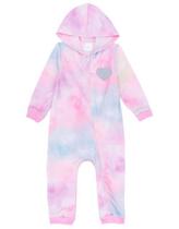 Macacão Bebê Longo Menina Tie Dye c/ Capuz kukiê Macacão Bebê Longo Menina Tie Dye c/ Capuz kukiê