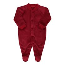Macacão Bebê Longo Vermelho Letut 15742
