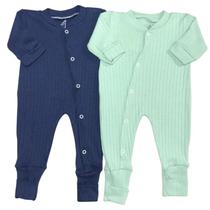 Macacão Bebe malha com zíper vira pé menino menina 2 Peças Macacão Bebe malha com zíper vira pé menino menina 2 Peças