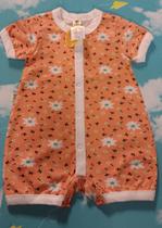 Macacão bebê malha Marisol cotton aberto com manga Tam único fem e masc Macacão bebê malha Marisol cotton aberto com manga Tam único fem e masc