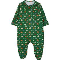 Macacão Bebê Manga Longa Com Zíper - Tatuzinhos- Verde - Bibe