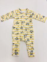 Macacão Bebê Masculino Com Zíper Em Algodão Tamanho P