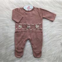 Macacão Bebê Maternidade Infantil Três Laços De Menina Macacão Bebê Maternidade Infantil Três Laços De Menina