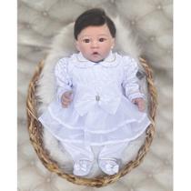 Macacão bebê menina com vestido - Nika baby