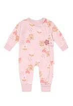 Macacão bebê menina em moletom Brandili Baby