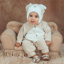 Macacão Bebe Menina Fofinho Ursinha