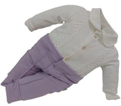 Macacão Bebê Menina Luxo Zafielo Pettenati Enxoval Ref 537