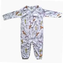 Macacão Bebê Menina Manga Longa em Suedine - Up Baby