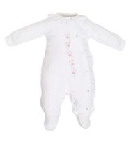 Macacão Bebê Menina Pelo Inverno Lessa Kids Batizado B8907