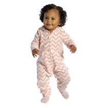 Macacão Bebê Menina Tip Top Rosê