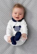 Macacão bebê menino 100% algodão - Nika baby