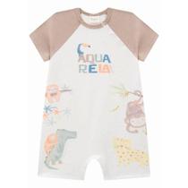 Macacão Bebê Menino Aquarela em Malha Power e Ribana LucBoo
